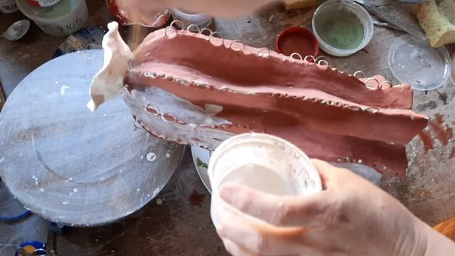 Глазурование керамических скульптур: эльфа и кактуса. Нанесение различных видов глазури на керамику смотреть онлайн