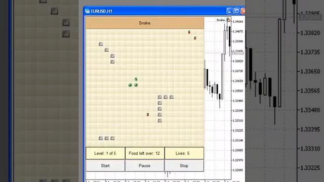 Игра "Питон" на MQL5