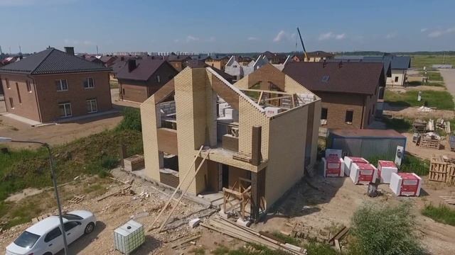 д Нанино Дом из газобетона с облицовкой кирпичом смотреть онлайн