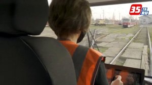 Трамвай «Богатырь» начали тестировать в Череповце