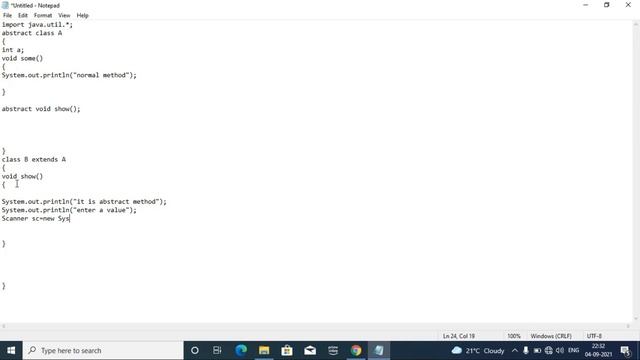Abstract class in Java || Abstract Class and Abstract Method in Java ||Java Programming || in Telug