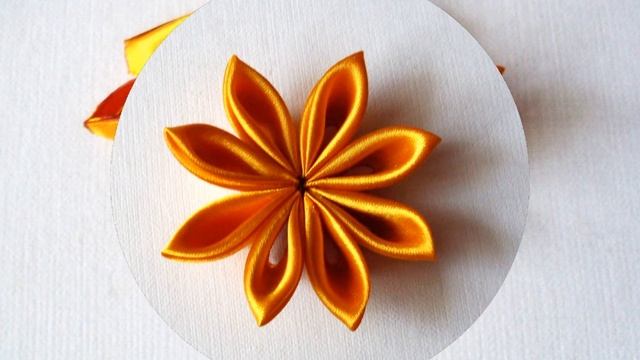 Бамбуковая шкатулка с цветком канзаши смотреть онлайн