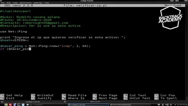 Perl Obteniendo información IP Host activos HD смотреть онлайн