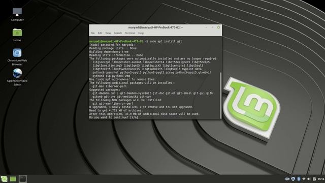 Install Git di Linux Mint смотреть онлайн