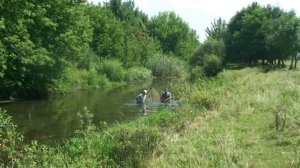 Ловля риби саком на річці Фоса