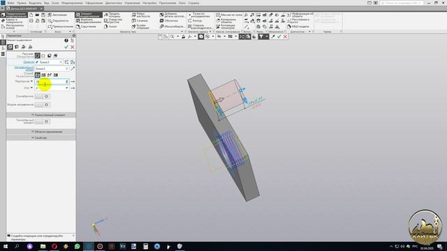 Компас 3D: Спираль.