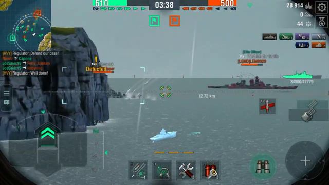 World of Warships Blitz: Tier 9 German Cruiser Ägir Gameplay
