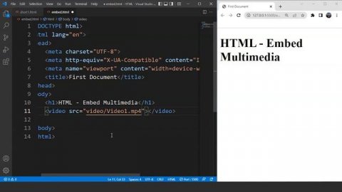 HTML Embed Tag Explained | Embed Tag In HTML | How To Use Embed Tag In HTML | SimpliCode