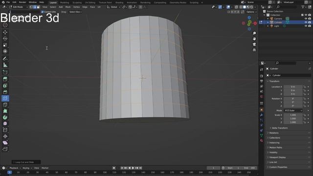 моделируем стакан в Blender 3D смотреть онлайн