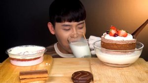 ASMR 달달구리 초코파티? 몽쉘 초코숟가락 티라미수 초코마카롱 먹방~!! Chocolate Party? Choco Cake Choco Spoon Tiramisu MuKBang