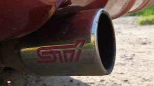 Звук выхлопа Subaru Forester, простая банка STI
