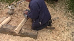 Деревянное крылечко из брёвен. Часть 4