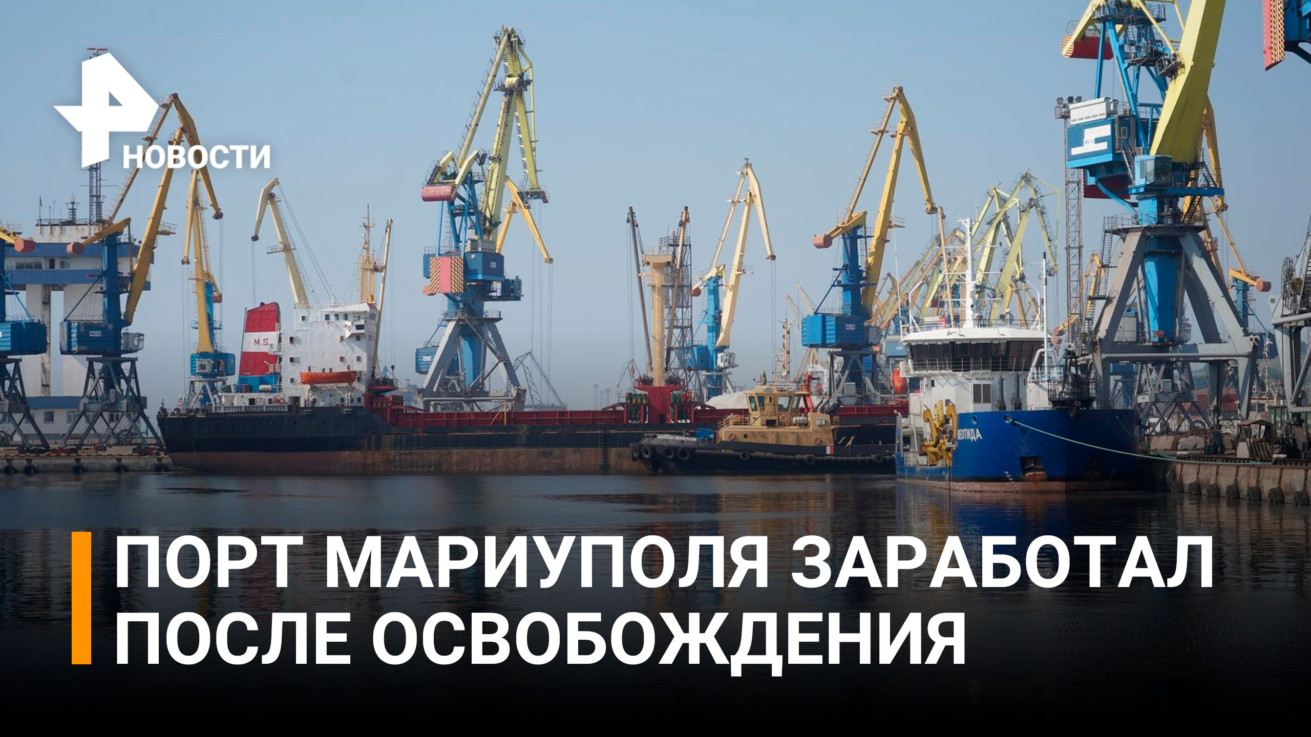 Порт Мариуполя заработал в обычном режиме / РЕН Новости