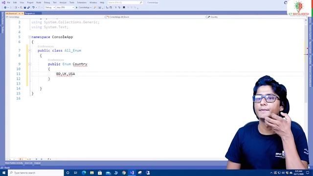How to Use Enums in C# । সি# এনাম । C# Programing Language Bangla Training । Episode : 09