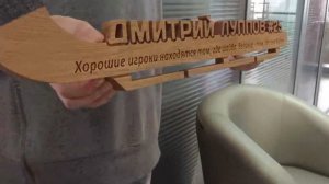 Медальница-клюшка для профессионального хоккеиста