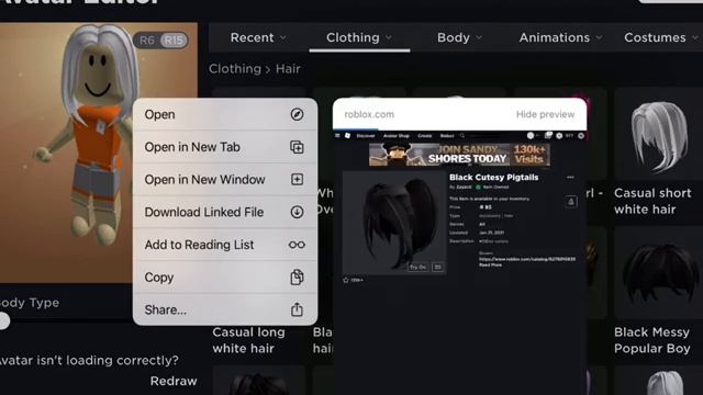 How to do hair combos on roblox! (Mobile) смотреть онлайн