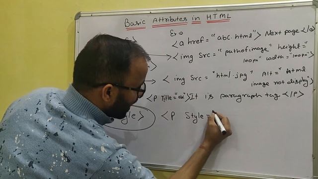 Html Attributes | What are basic attributes in html in Hindi | HTML Tutorials - 05