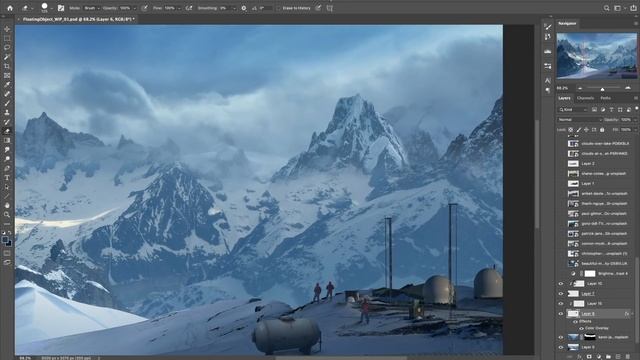 Creating a FLOATING MONOLITH in Photoshop - Sci Fi Speed Art смотреть онлайн