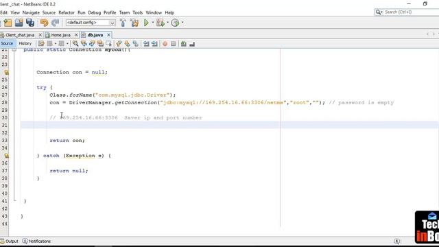 Java MySQL NetBeans Chat Room Saver and Client in Network Part 1  Tech inBox