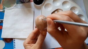 ПРОРИСОВКА ВОЛОС. Роспись головы мини реборна акриловыми красками мастер-класс