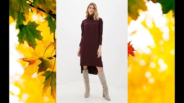 МОДНЫЕ ТРИКОТАЖНЫЕ ПЛАТЬЯ НА КАЖДЫЙ ДЕНЬ ОСЕНЬ - ЗИМА 2019 - 2020. смотреть онлайн