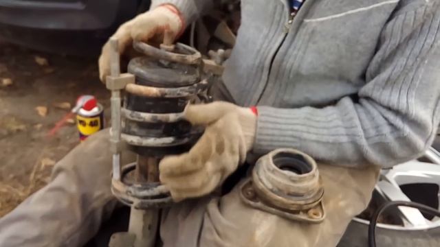 Установка Пневмобаллонов в пружину со стойкой Макферсон