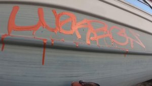 Graffiti test with Wekman Molotow red ink