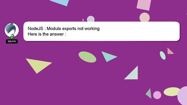 NodeJS : Module exports not working