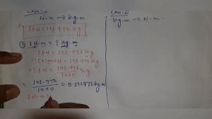 How to convert Newton meter to Kilogram force meter | convert Kg-m to N-m | convert N-m to Kg-m