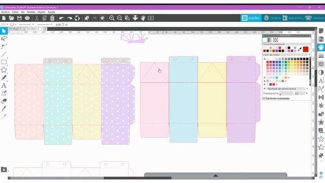 Cómo personalizar cajas y lados de una caja en Silhouette Studio смотреть онлайн