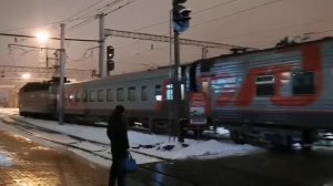 Электровоз Чс4т-345 на ст. Минск Пассажирский / Chs4t-345 on the Minsk Passenger station