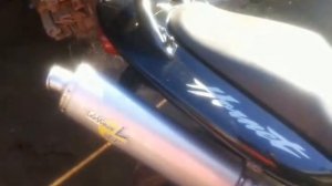 Звук прямоток Leo vince на Honda cb600 hornet