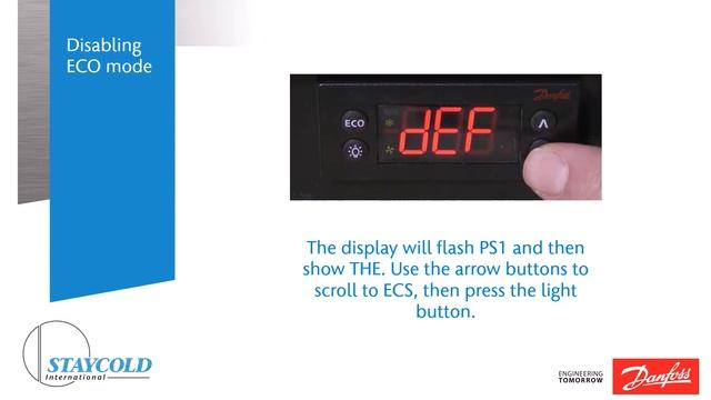 How to Disable Eco Mode function on a Staycold Cabinet смотреть онлайн