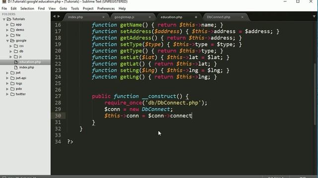 google map api in php/mysql part 2: create Data Base and table смотреть онлайн