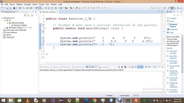 Introduction To Java Programming Exercise 1 3b смотреть онлайн