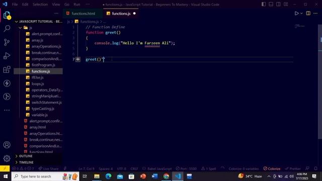 JavaScript Tutorial: Mastering JavaScript Functions: Understanding, Syntax, and Best Practices