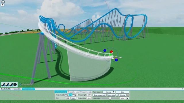 Theme Park Tycoon 2 Roblox - Basic editor VS Advanced editor (Stand-up coaster) смотреть онлайн