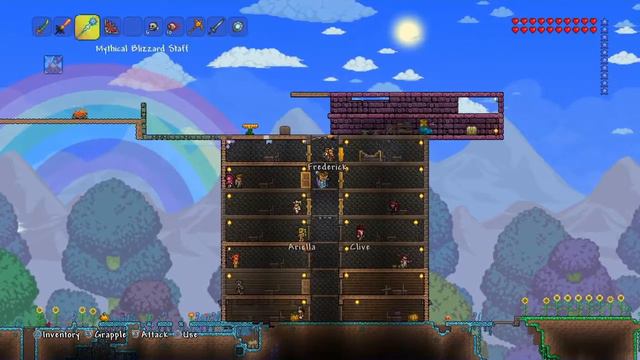 Terraria how to kill NPC'S (MINI) смотреть онлайн