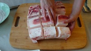 Приготовим вкусное сало вместе со мной. Сухой посол.