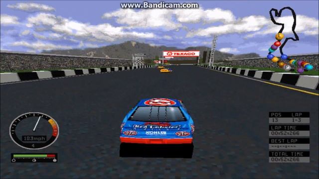 NASCAR Road Racing PC Gameplay John Andretti Vallejo Speedway 3 Laps смотреть онлайн