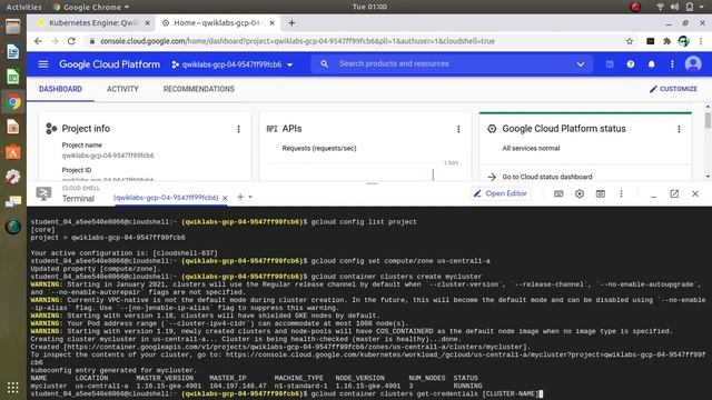 Kubernetes Engine: Qwik Start смотреть онлайн
