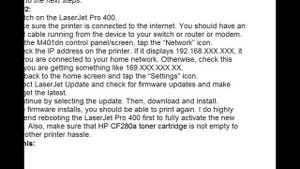 HP LASERJET PRO 400 SERVICE ERROR 79