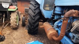 Выхлопная Мтз 80 .Выхлопная Мтз   на штатном месте воздушного ресивера .