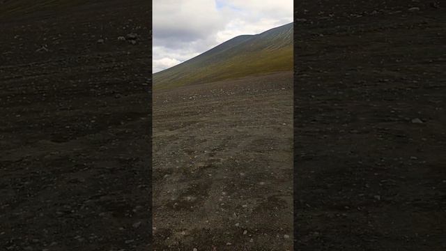 Huge volcanic lake in Iceland