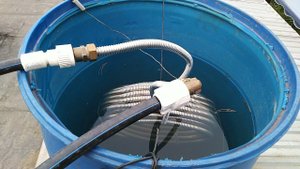 простой солнечный водонагреватель