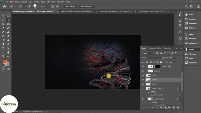 How To Make a Professional Web Banner Design | Adobe Photoshop Cc смотреть онлайн