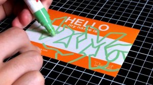 Graffiti sur toile ◊◊◊ HELLO MY NAME IS stickers