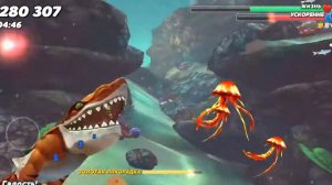 Радиоактивная акула всё съела (Hungry shark world 🦈)