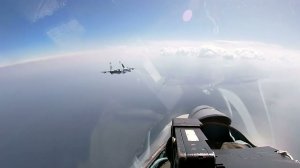 Вылеты самолетов Су-27 Балтийского флота в ходе тренировки по охране воздушного пространства РФ