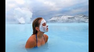 Исландия, Голубая лагуна - геотермальный бассейн, Iceland, Blue Lagoon - geothermal pool
